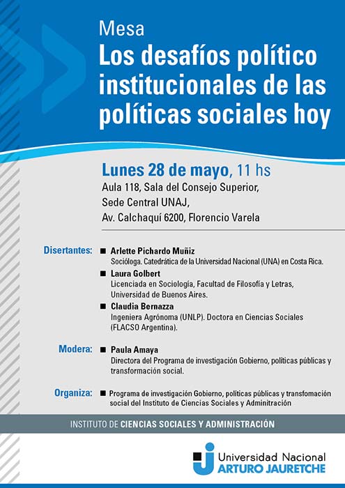Los Desafíos Político Institucionales De Las Políticas Sociales